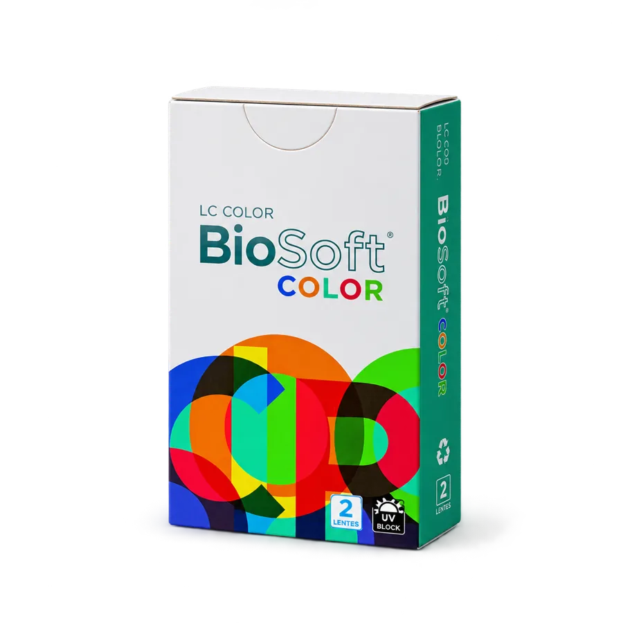 Lente de contato colorida BioSoft Color — embalagem